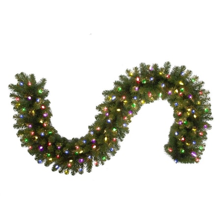 Celebrations Platinum Celebrations Platinum 14 in. D X 9 ft. L LED Prelit Multicolored Mixed Pine Christmas Garland MPGARL-9WAC6MUA